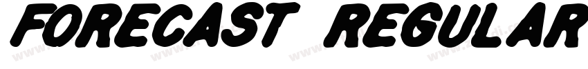 Forecast Regular fon字体转换